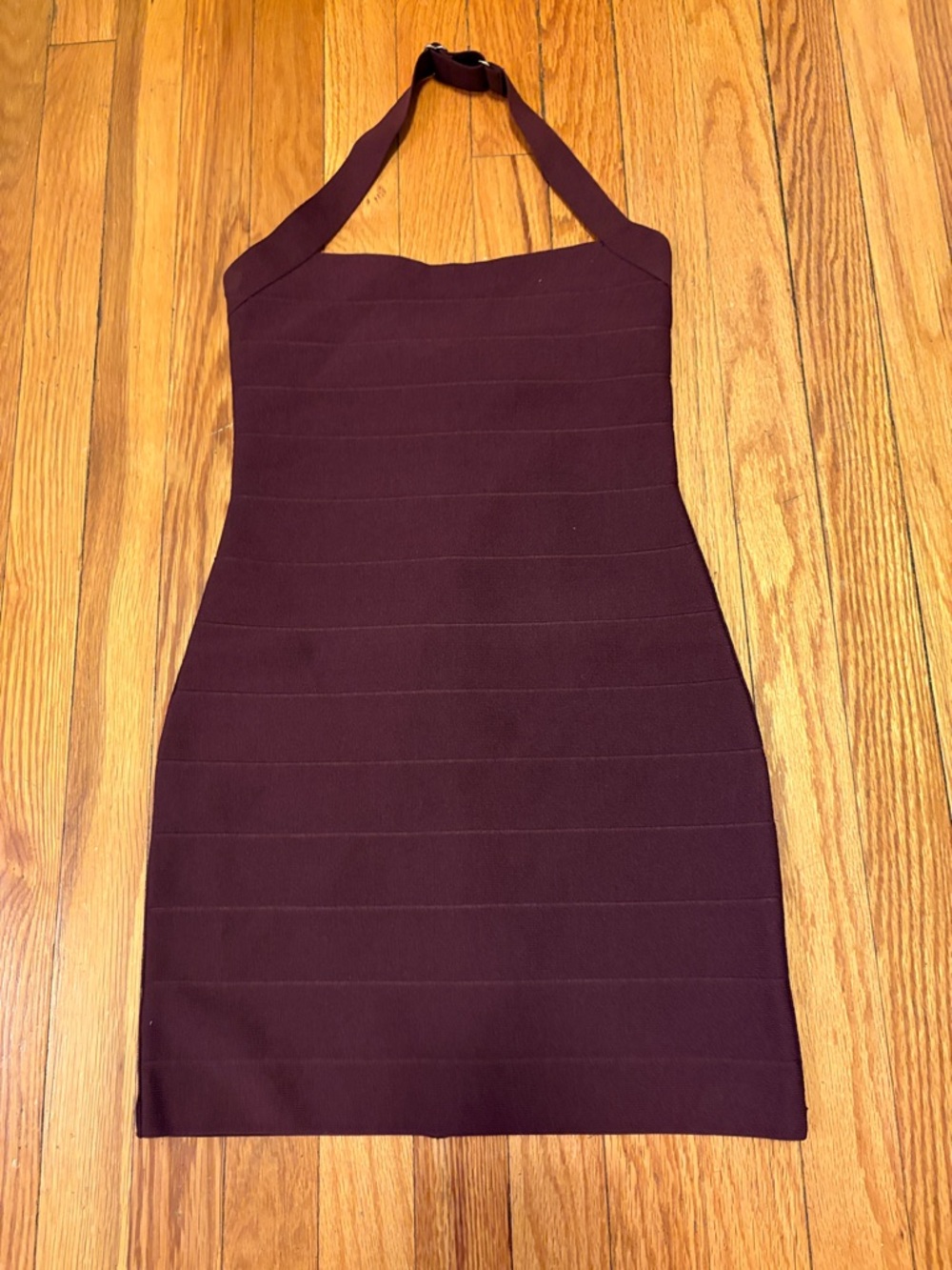 NWT Edikted Purple Bandage Halter Mini Dress Bodycon XS - Picture 2 of 6